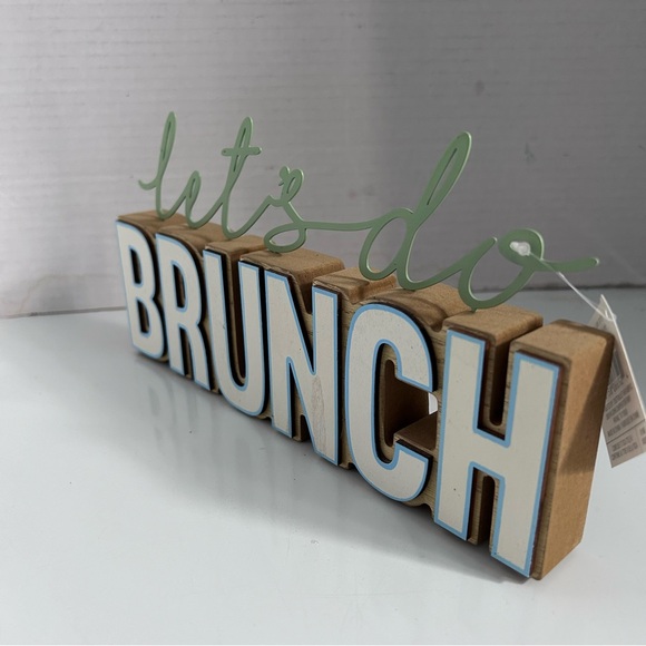Let’s do Brunch wood tabletop decor - Picture 2 of 4